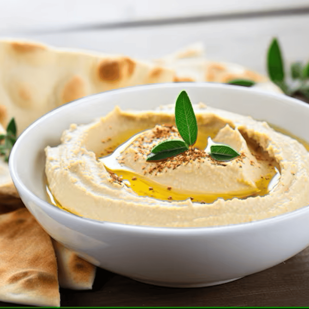 Hummus With Pita Bread