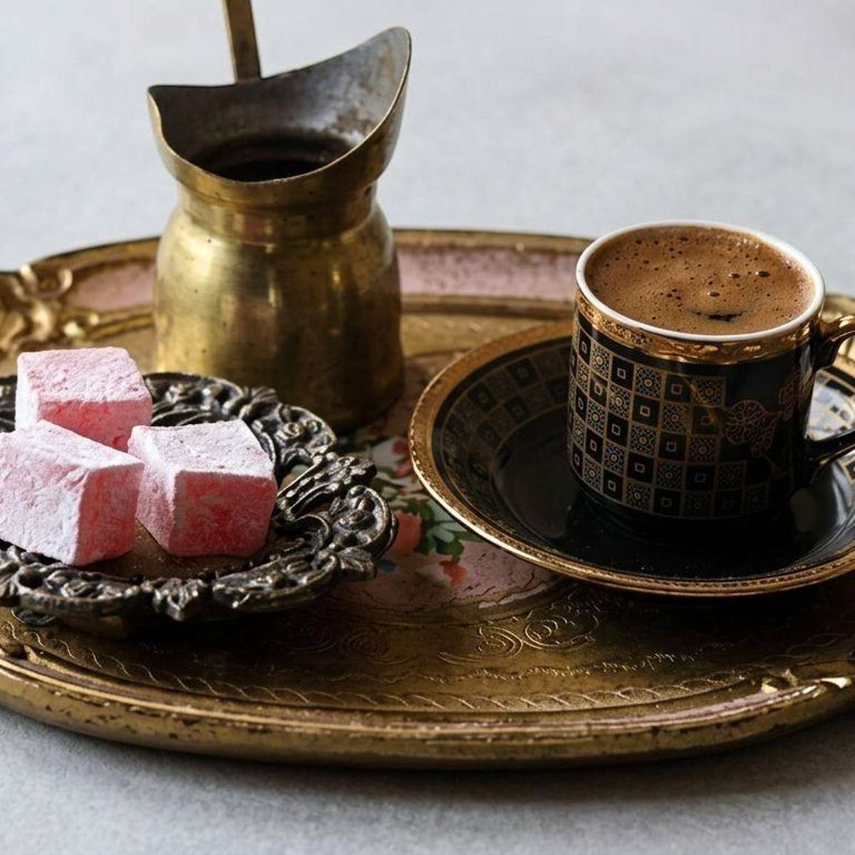 Turkish Coffee + Turkish Delight