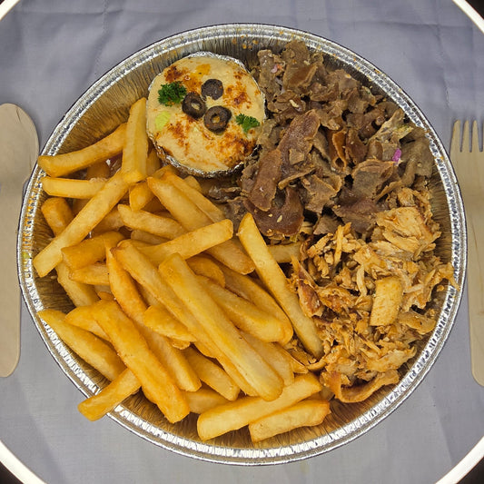 CHICKEN & LAMB ON CHIPS